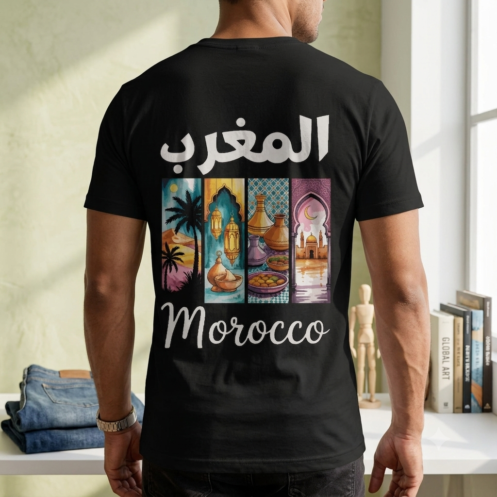 تيشيرت بلادي - هيبة الأصالة والتراث المغربي